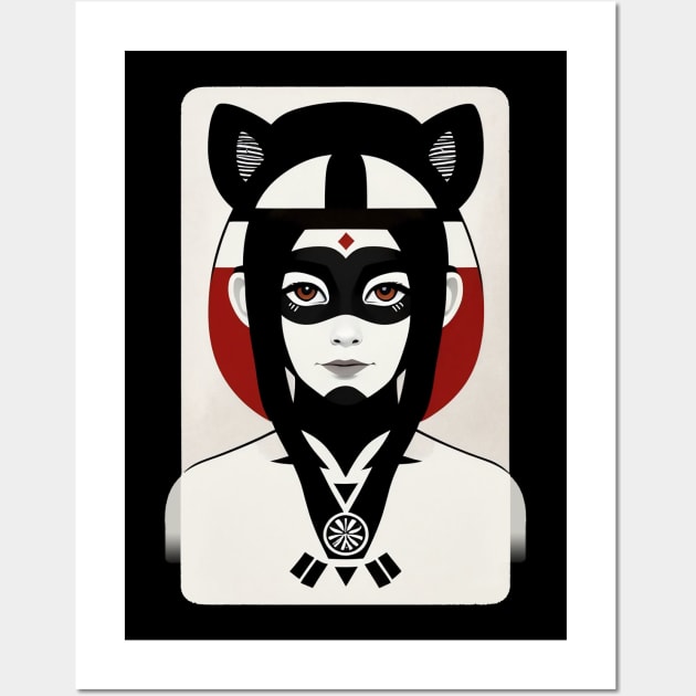 Racoon Girl Wall Art by Bespired